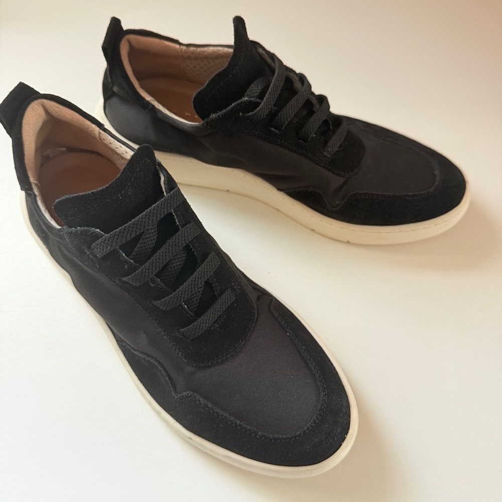 Ateliers Black Suede Sneakers Made in Italy Size 38
